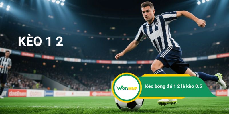 Kèo bóng đá 1 2 là kèo 0.5