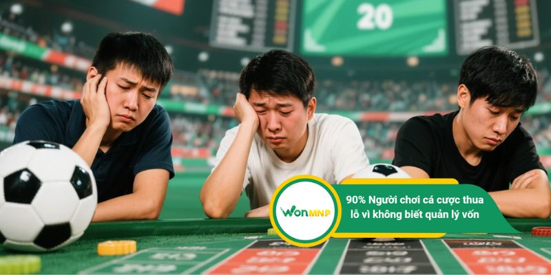 90% Người chơi cá cược thua lỗ vì không biết quản lý vốn